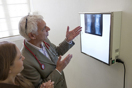 风湿病咨询X射线的膝盖图片