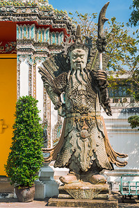 在寺庙曼谷泰国的雕像图片