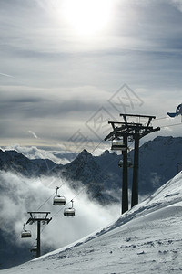 奥地利山丘滑雪度假胜地索尔登图片