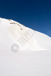 高海拔异常高温引起的春季雪崩图片
