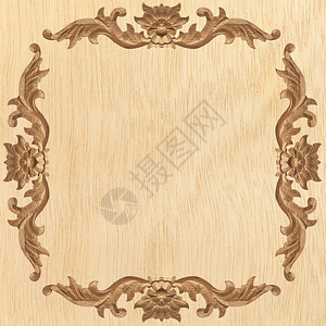 木板框架在木材背景图片