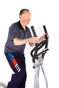 做健身运动的老人图片