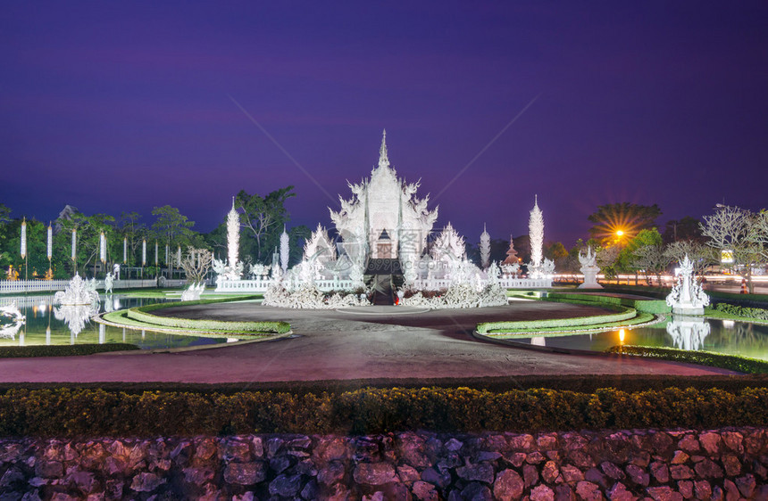 泰国清莱白庙或WatRongK图片