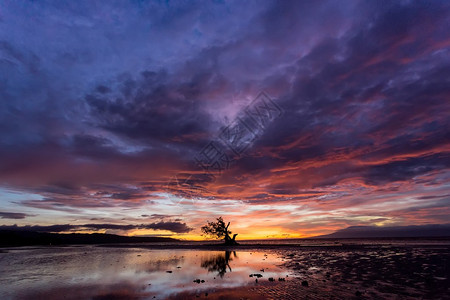 菲律宾西基约尔岛的菲律宾日落壮观图片