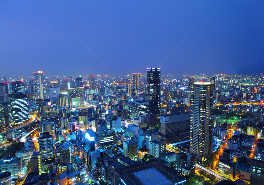 夜里大阪市图片