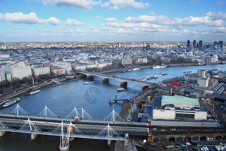 Hiongford桥和伦敦河泰晤图片