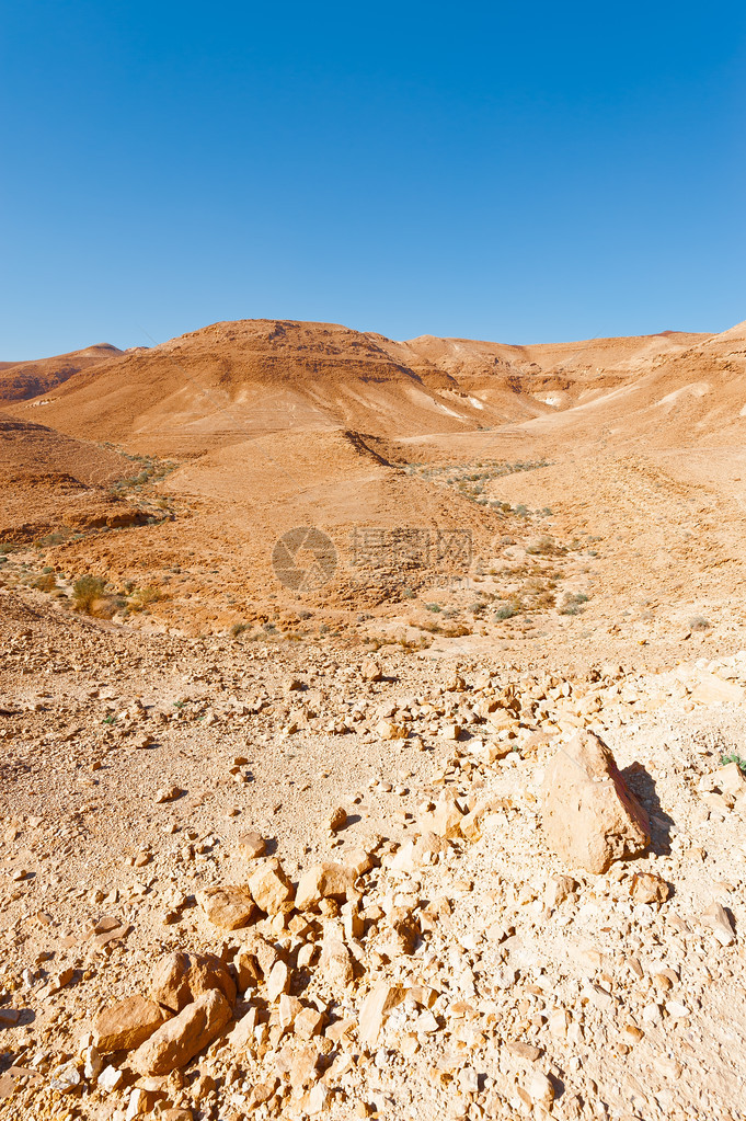 以色列内盖夫沙漠的山丘图片