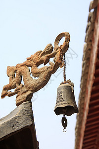 华北寺一角的风铃图片