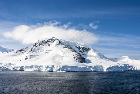 拉迈尔频道南极洲南极半岛帕尔默群岛纽迈耶海峡全球升背景