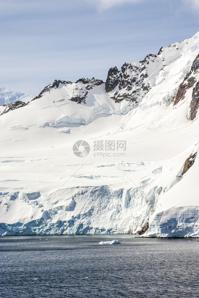 南极洲南极半岛帕尔默群岛纽迈耶海峡全球升图片