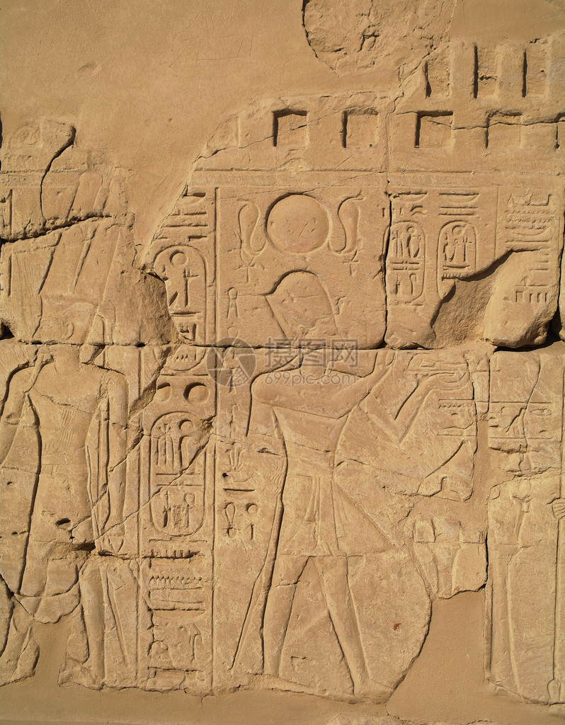 刻在石头上的埃及图图片