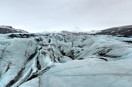 冰岛山川的冰岛语从冰川本身看在冰图片