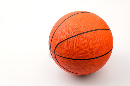 篮球孤立的白色背景图片