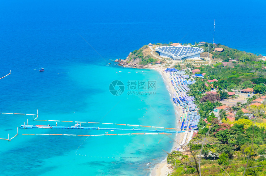 泰国芭堤雅市可兰岛热带海滩图片