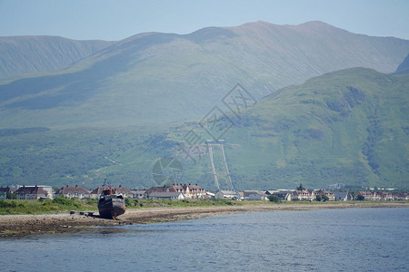 英国苏格兰威廉堡废弃的沉船图片