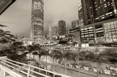 市中心附近的香港摩天大图片