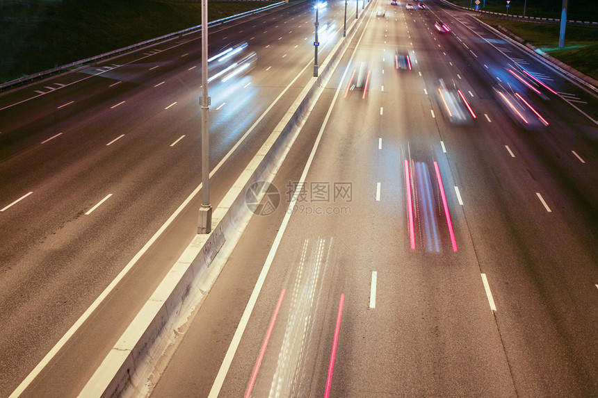 夜间宽度高速公路图片