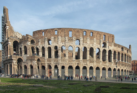 位于意大利首都罗马的罗马斗兽场圆形剧图片