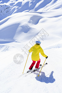 滑雪滑雪者冬季运动图片