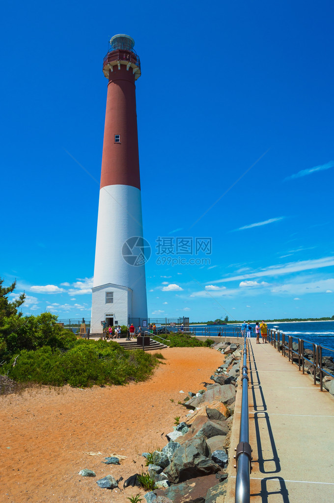 海洋县新泽西州BarnegatLighrouse国图片