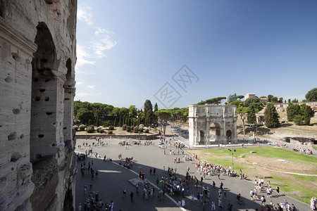 罗马竞技场的古代遗址图片