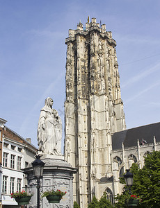 奥地利Margaretha女神像和比利时梅切伦圣隆图片