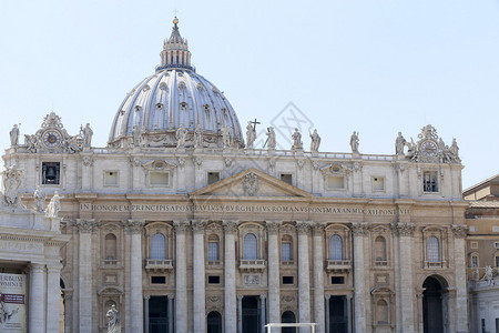梵蒂冈的圣彼得大教堂天图片