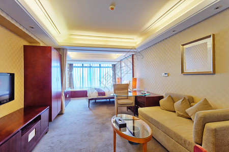 酒店的豪华卧室图片