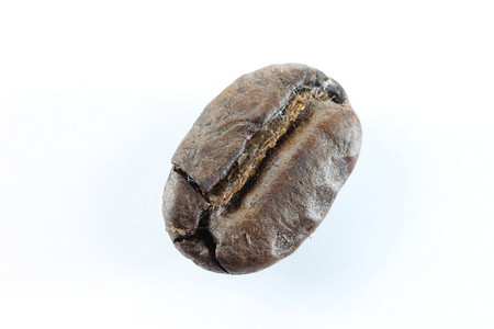 白色背景上的棕色咖啡豆背景图片