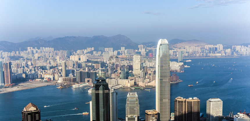 从维多利亚峰到海湾的香港观景日图片