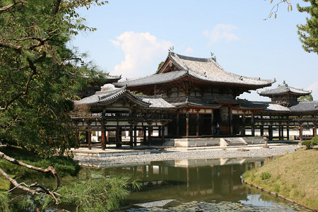 日本京都附近Uji的古老佛教寺庙Byodo图片