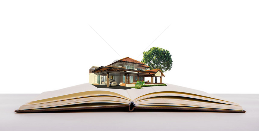 房子和树的魔法书图片