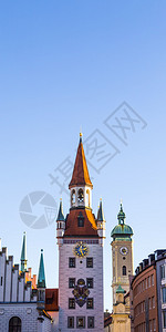 德国慕尼黑的旧市政厅建筑图片