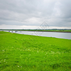荷兰的保护大坝和运河Instag图片