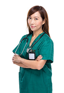 中年亚裔医生女人图片