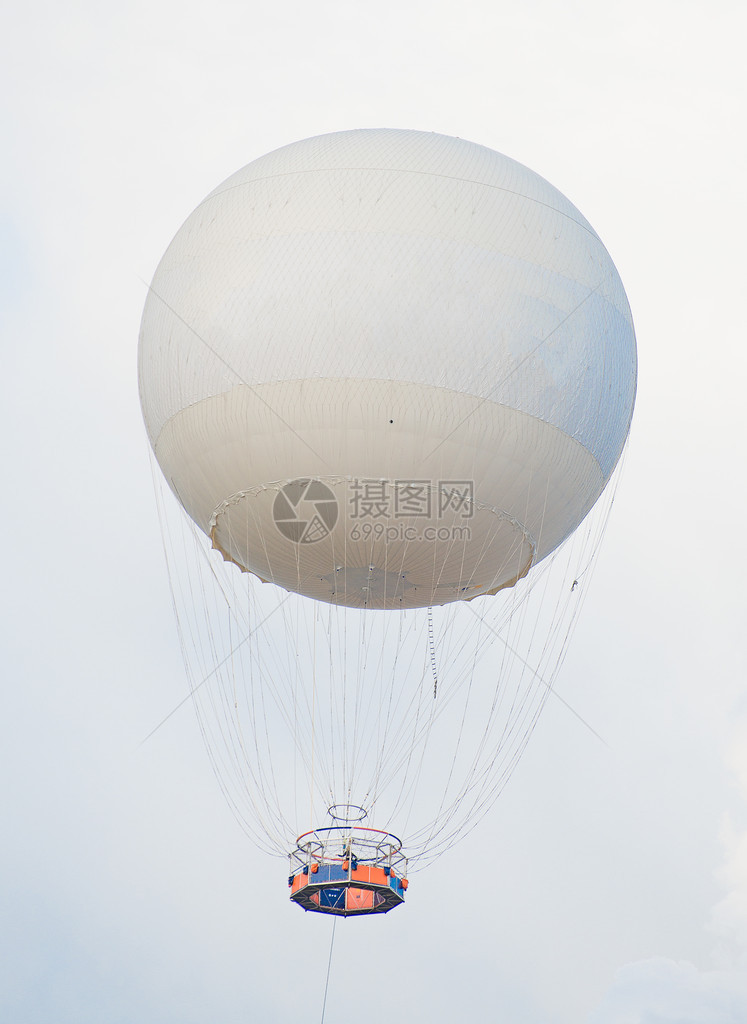 系留浮空气球文本的地方图片