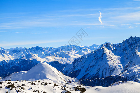 阿尔卑斯山脉冬图片