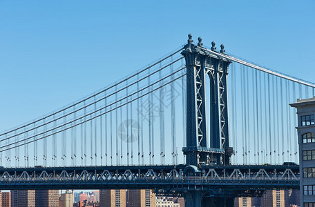 曼哈顿大桥和纽约市布鲁克林大图片