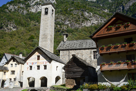 瑞士Magga山谷的PratoSor图片