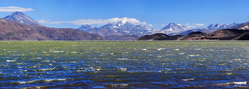 绿色环礁湖拉古纳佛得角阿根廷卡塔马卡州Pi图片