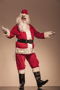 整张圣诞老人欢迎你的照片在图片