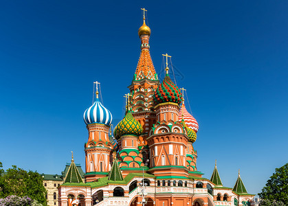 是俄罗斯莫科红场的一座前教堂图片