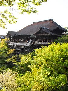 Kiyomizudera以木寺庙日本古代京都图片