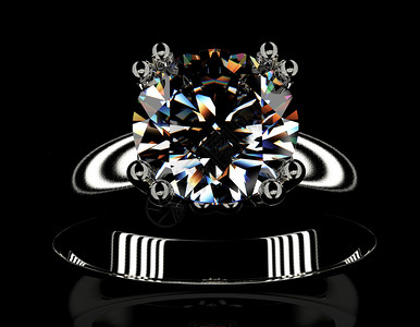 钻石金婚戒指珠宝背图片