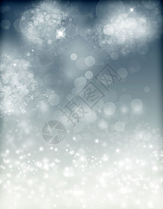 抽象的圣诞背景与星和雪花图片
