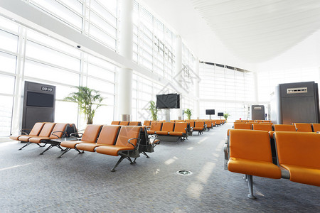 现代机场候机厅内部图片