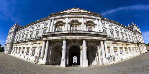 位于葡萄牙里斯本的美丽的Ajuda宫高清图片