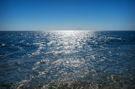 海洋和天空的阳光背景图片