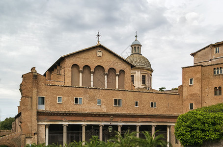 圣乔瓦尼和保罗是马古老的Basilica教堂图片