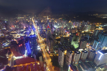 现代城市深圳市风景中背景图片